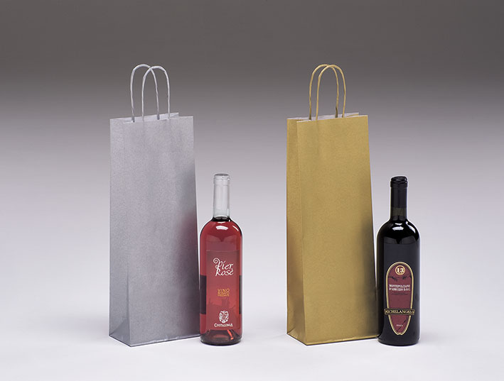 Bolsas personalizadas para bodegas y tiendas. Bolsas con diseño especial para botellas, resistentes y con asas. Personaliza tu bolsa con el logotipo de empresa.